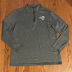 NFL Team Apparel Los Angeles Rams men’s XL zip-up sweater pullover top jacket